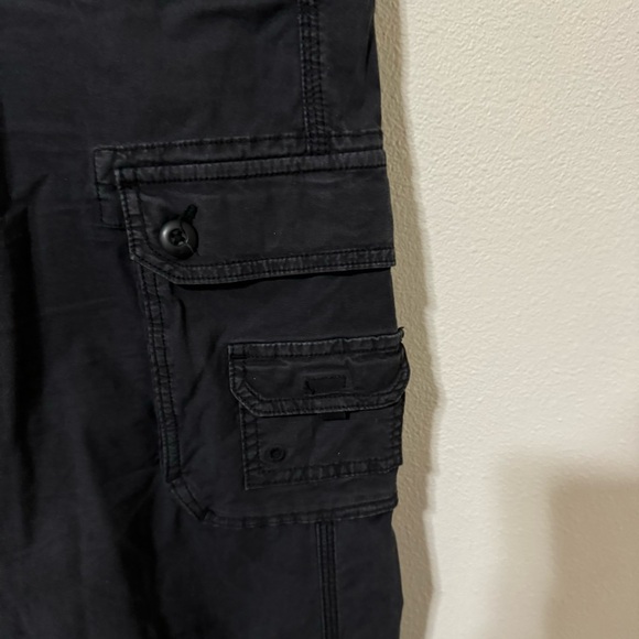 American Eagle Outfitters Stretch Baggy Cargo Joggers Black 2023-6 Regular - Picture 5 of 11